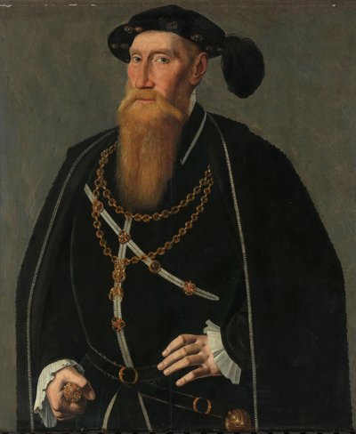 Portret van Reinoud III van Brederode door Jan van Scorel